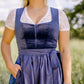 Bavarian cropped Dirndl blouse Eva - White Lace bavari-costumes