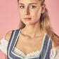 Bavarian Dirndl Dress Clara, 3pcs - Jeans, Mint bavari-costumes