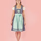 Bavarian Dirndl Dress Clara, 3pcs - Jeans, Mint bavari-costumes