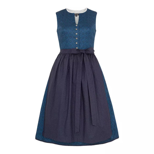 Bavarian Dirndl Dress Ivelina, 2pcs - Blue bavari-costumes