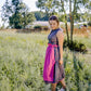 Bavarian Dirndl Dress Nadja, 2pcs - Dark grey, Pink bavari-costumes