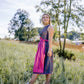 Bavarian Dirndl Dress Nadja, 2pcs - Dark grey, Pink bavari-costumes