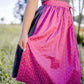 Bavarian Dirndl Dress Nadja, 2pcs - Dark grey, Pink bavari-costumes