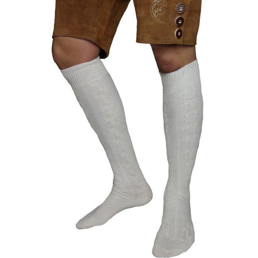 Traditional knee socks - Ecru bavari-costumes