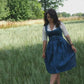 Bavarian Dirndl Dress Samy, 2pcs - Velvet, Petrol