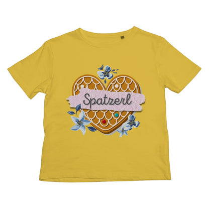 Girl's Bavarian Graphic T-Shirt "Spatzerl" gingerbread heart & floral print - 5 colours - Bavari Shop - Bavarian Outfits, Dirndl, Lederhosen & Accessories