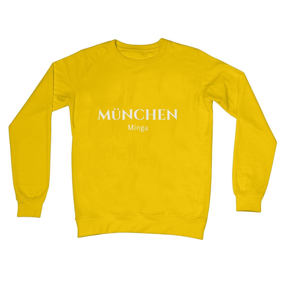 Unisex Bavarian Graphic T-Shirt "Minga" Munich, white print - 10 colours - Bavari Shop - Bavarian Outfits, Dirndl, Lederhosen & Accessories