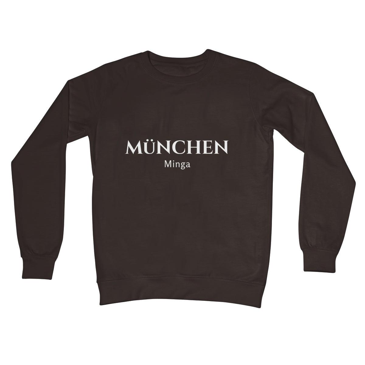 Unisex Bavarian Graphic T-Shirt "Minga" Munich, white print - 10 colours - Bavari Shop - Bavarian Outfits, Dirndl, Lederhosen & Accessories