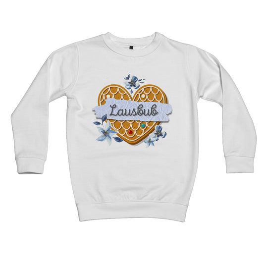 Boy's Bavarian Graphic Sweatshirt "Lausbub" gingerbread heart & floral print - 6 colours - Bavari Shop - Bavarian Outfits, Dirndl, Lederhosen & Accessories