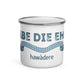 Bavarian Statement Mug "Habe die Ehre", Blue & White flag print - White, Enamel - Bavari Shop - Bavarian Outfits, Dirndl, Lederhosen & Accessories