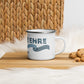 Bavarian Statement Mug "Habe die Ehre", Blue & White flag print - White, Enamel - Bavari Shop - Bavarian Outfits, Dirndl, Lederhosen & Accessories
